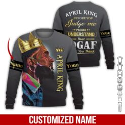 Custom April King 3D Hoodie - photo 4
