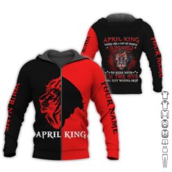 Custom April King 3D Hoodie - photo 6