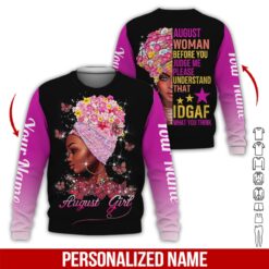 Custom August Girl 3D Hoodie - photo 4