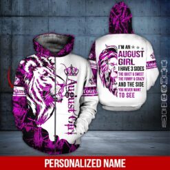 Custom August Girl 3D Hoodie - photo 6