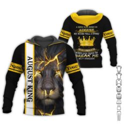 Custom August King 3D Hoodie - photo 6