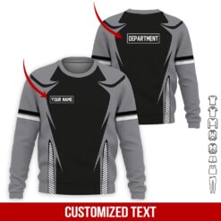 Custom Charcoal Grey 3D Hoodie - photo 4