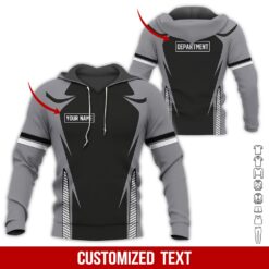 Custom Charcoal Grey 3D Hoodie - photo 5