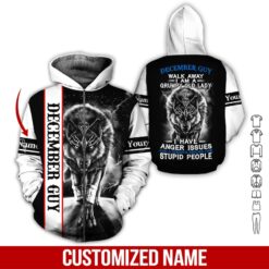 Custom December Guy 3D Hoodie - photo 6