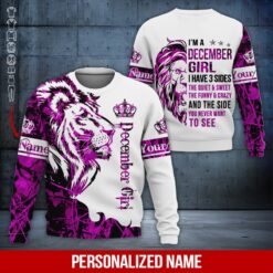 Custom December Girl 3D Hoodie - photo 4