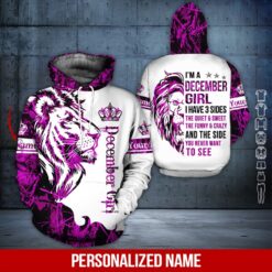 Custom December Girl 3D Hoodie - photo 5