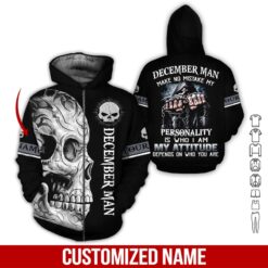 Custom December Man 3D Hoodie - photo 6