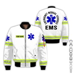 Custom EMS White 3D Hoodie - photo 9