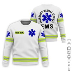 Custom EMS White 3D Hoodie - photo 4
