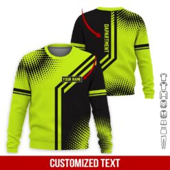 Personalized Name Green 3D Printed Work Clothes - photo 4