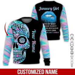 Custom January Girl 3D Hoodie - photo 4