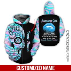 Custom January Girl 3D Hoodie - photo 6