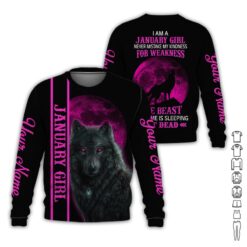 Custom January Girl 3D Hoodie - photo 4