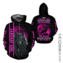 Custom January Girl 3D Hoodie - photo 6
