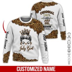 Custom July Girl 3D Hoodie - photo 4