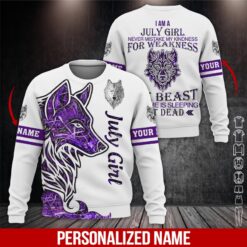 Custom July Girl 3D Hoodie - photo 4