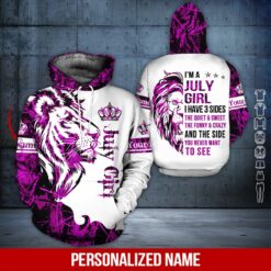 Custom July Girl 3D Hoodie - photo 5