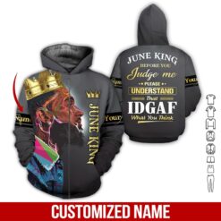 Custom June King 3D Hoodie - photo 6