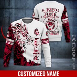 Custom June King 3D Hoodie - photo 4