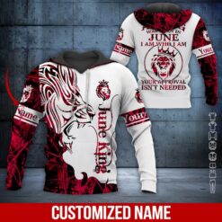 Custom June King 3D Hoodie - photo 5
