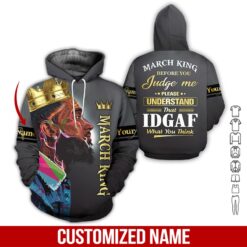 Custom March King 3D Hoodie - photo 5