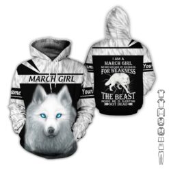 Custom March Girl 3D Hoodie - photo 5