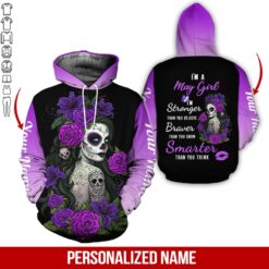 Custom May Girl 3D Hoodie - photo 5