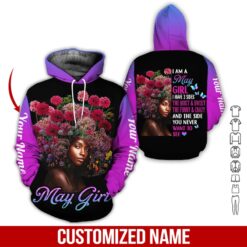 Custom May Girl 3D Hoodie - photo 5