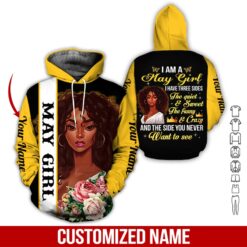 Custom May Girl 3D Hoodie - photo 5