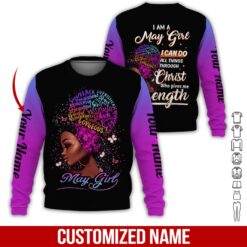 Custom May Girl 3D Hoodie - photo 4