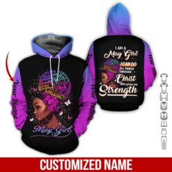 Custom May Girl 3D Hoodie - photo 5