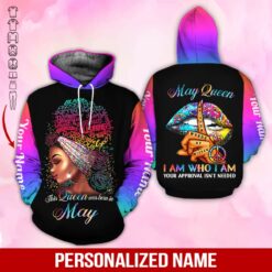 Custom May Girl 3D Hoodie - photo 5