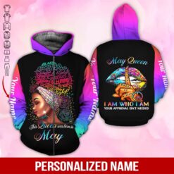 Custom May Girl 3D Hoodie - photo 6