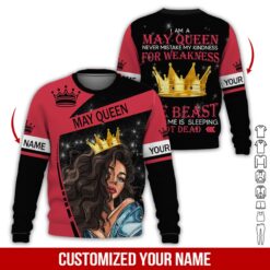 Custom May Girl 3D Hoodie - photo 4