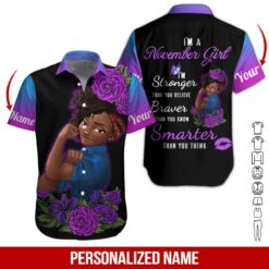 Custom November Girl 3D Hoodie - photo 3