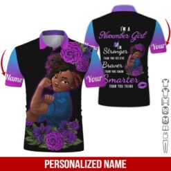 Custom November Girl 3D Hoodie - photo 2