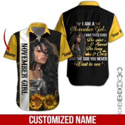 Custom November Girl 3D Hoodie - photo 3