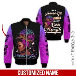 Custom November Girl 3D Hoodie - photo 9