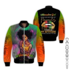 Custom November Girl 3D Hoodie - photo 9