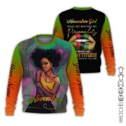 Custom November Girl 3D Hoodie - photo 4