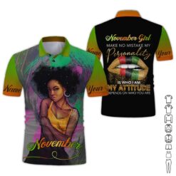 Custom November Girl 3D Hoodie - photo 2