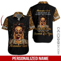 Custom November Girl 3D Hoodie - photo 3