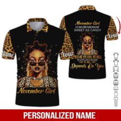 Custom November Girl 3D Hoodie - photo 2