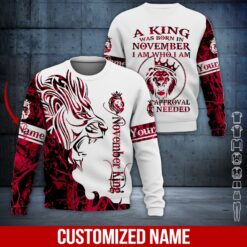 Custom November King 3D Hoodie - photo 4