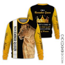 Custom November Queen 3D Hoodie - photo 4