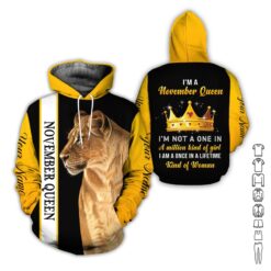 Custom November Queen 3D Hoodie - photo 5
