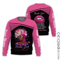 Custom October Girl 3D Hoodie - photo 4