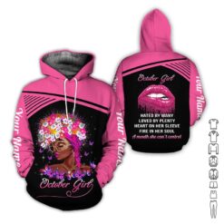 Custom October Girl 3D Hoodie - photo 5