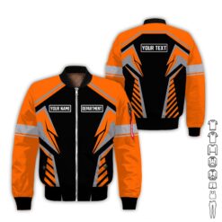 Personalized Orange 3D All Over Printed Workwear - photo 9