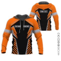 Personalized Orange 3D All Over Printed Workwear - photo 5